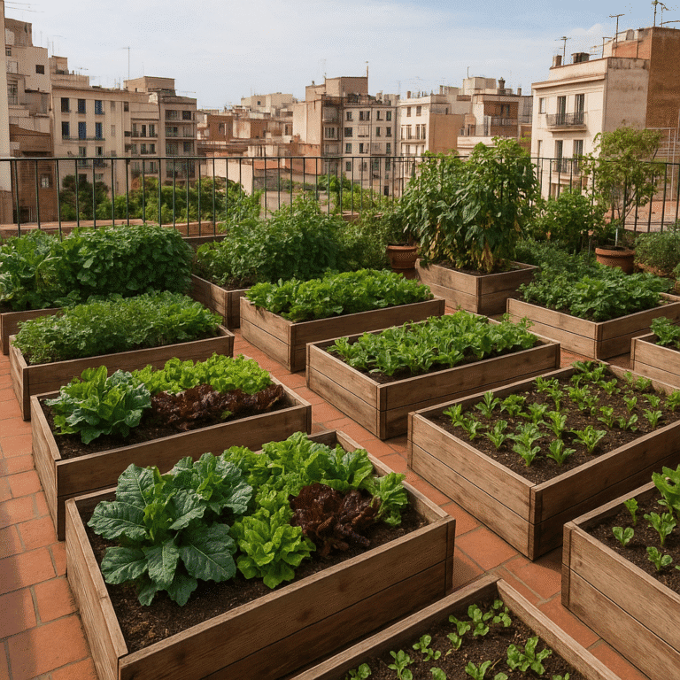 Agricultura urbana: cultivos en terrazas y azoteas