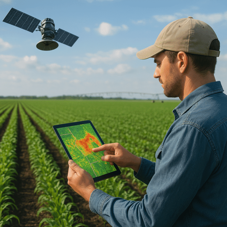 Cómo los datos satelitales mejoran la productividad agrícola