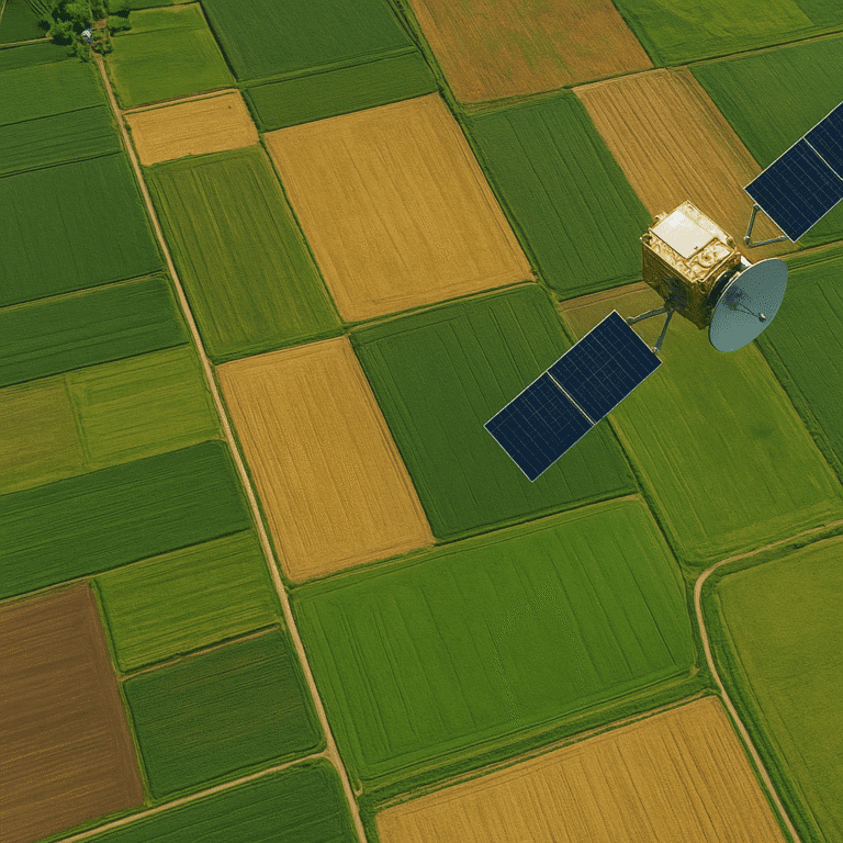 Cómo los satélites ayudan a monitorear los cultivos