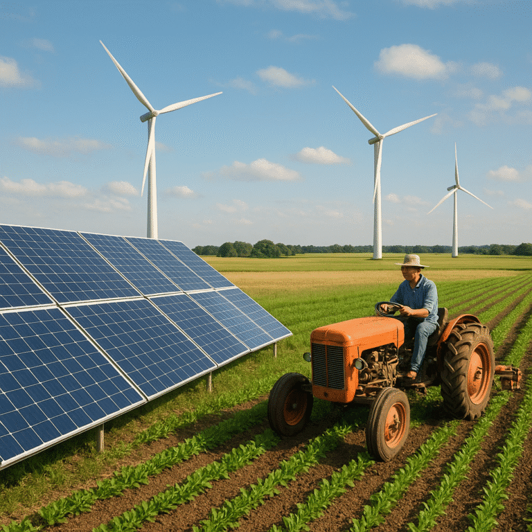 El uso de energías renovables en la producción agrícola