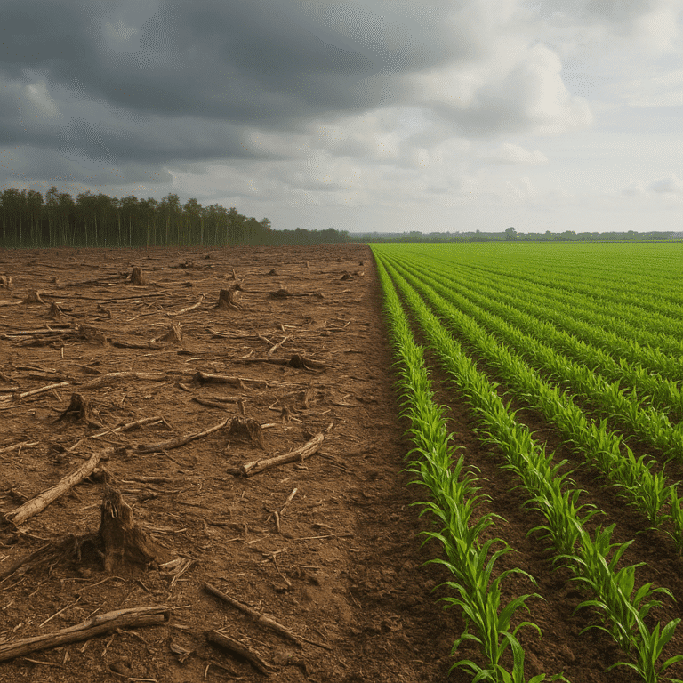 Los efectos de la deforestación en la agricultura