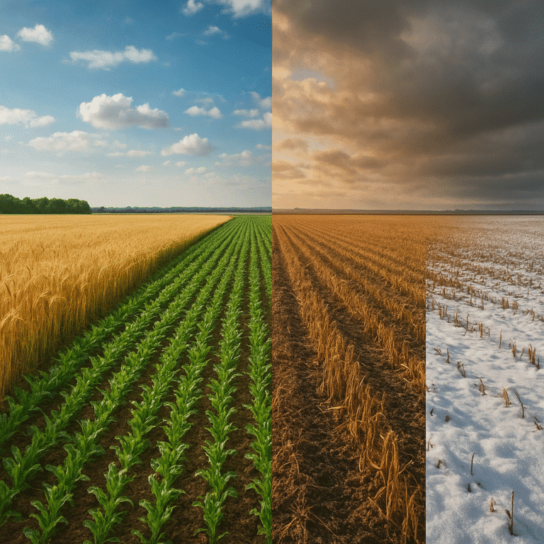 Cómo el cambio climático modifica las temporadas de cultivo