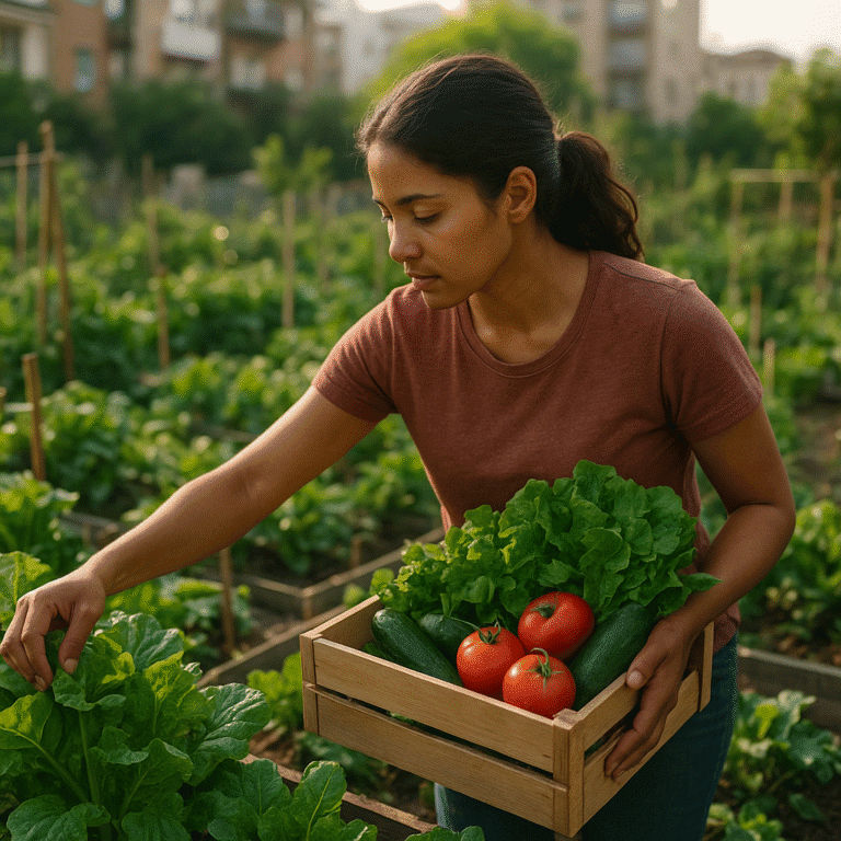 Cómo la agricultura urbana contribuye a la seguridad alimentaria