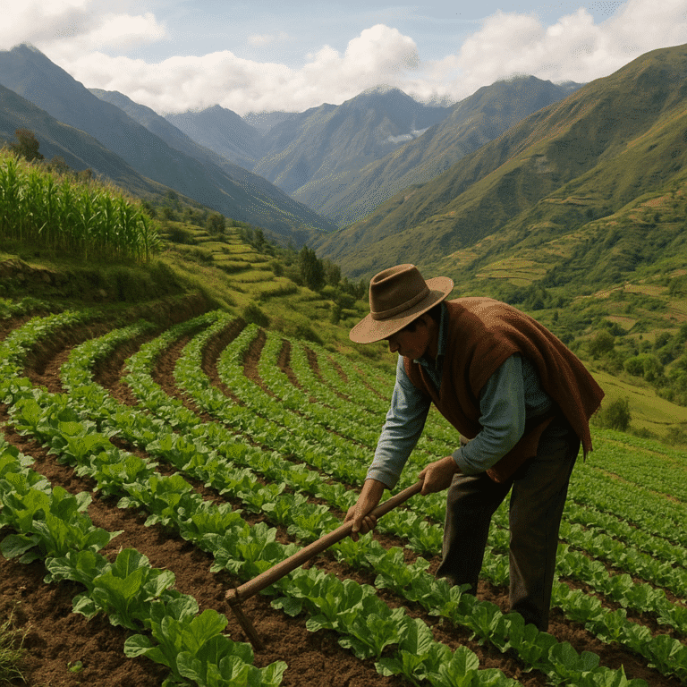 Agricultura sostenible en zonas montañosas