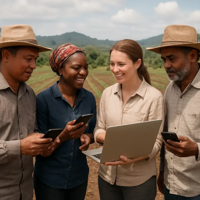 Cómo las redes globales de agricultores comparten conocimiento